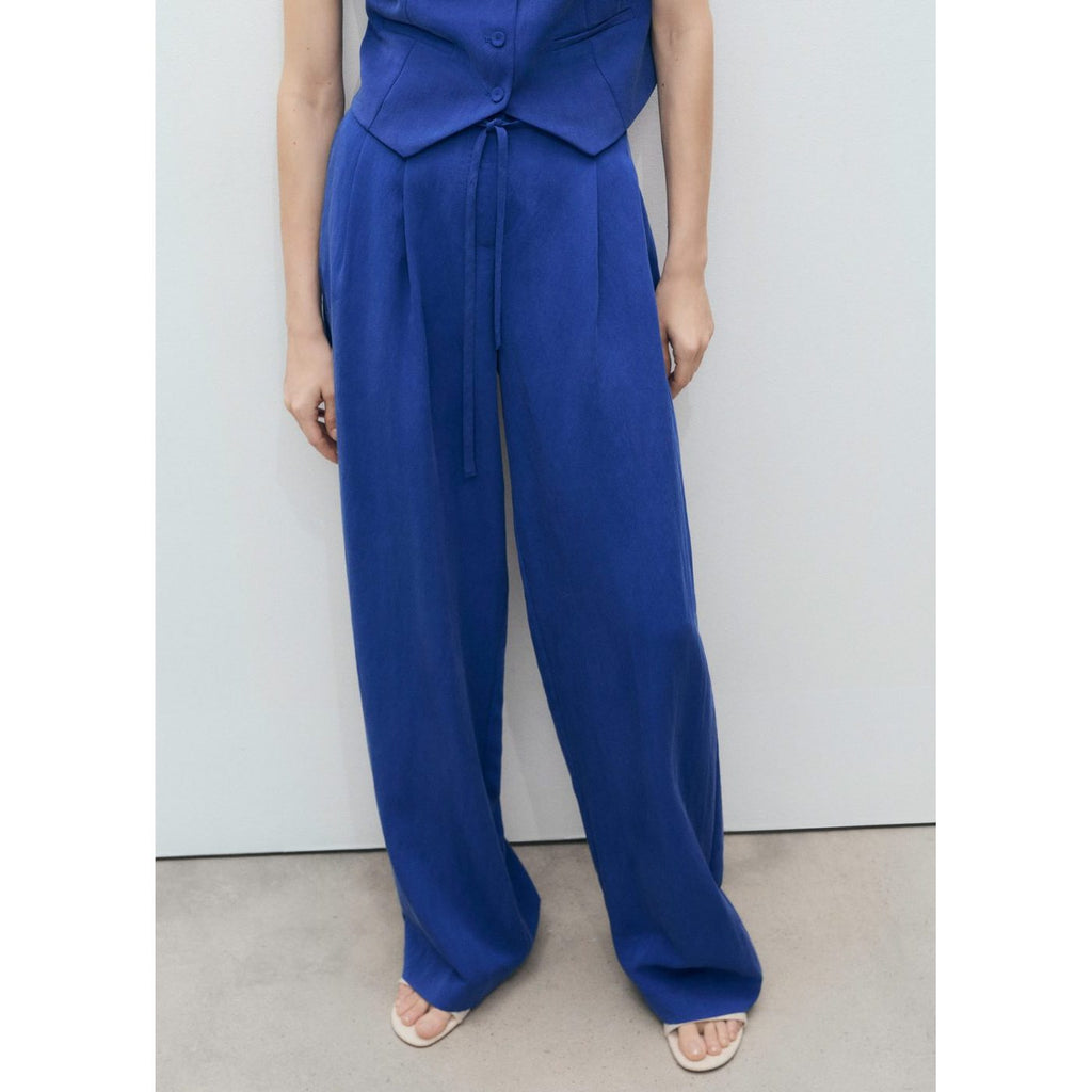 Pantalon De Costume En Lyocell Avec Ceinture À
