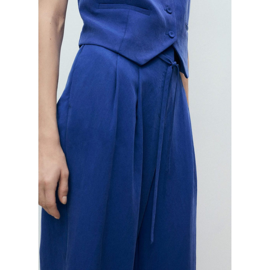 Pantalon De Costume En Lyocell Avec Ceinture À