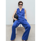 Pantalon De Costume En Lyocell Avec Ceinture À