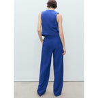 Pantalon De Costume En Lyocell Avec Ceinture À