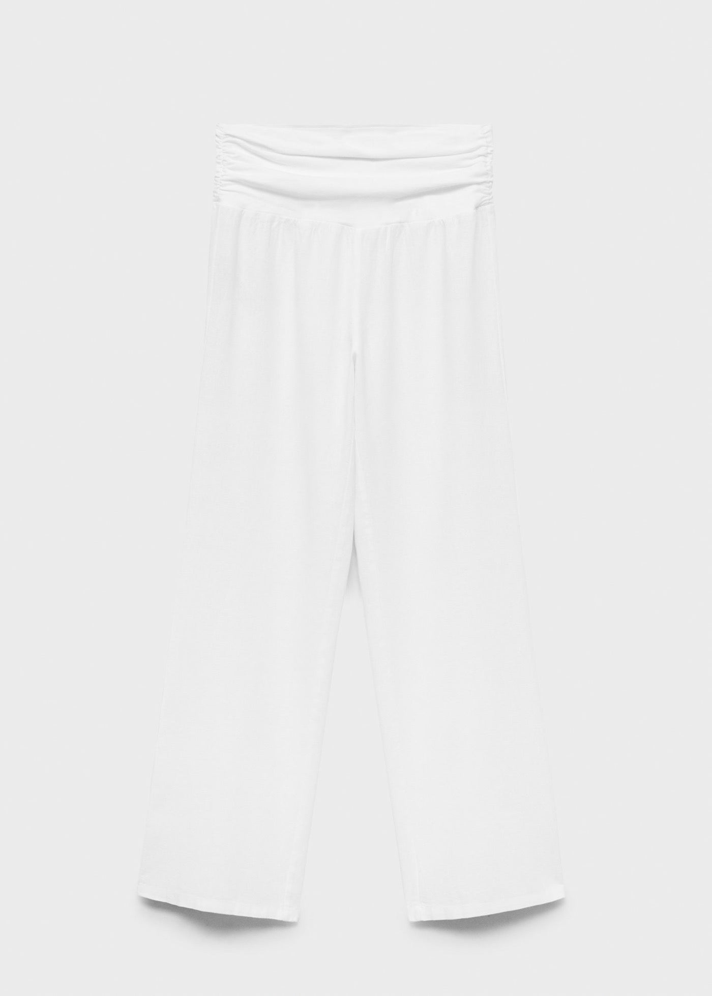 Pantalon Lin Taille Drapée