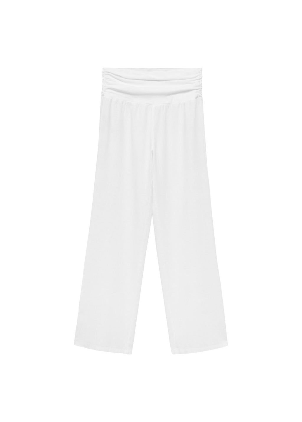 Pantalon Lin Taille Drapée