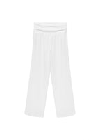 Pantalon Lin Taille Drapée
