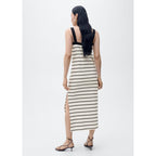 Robe Midi Rayures