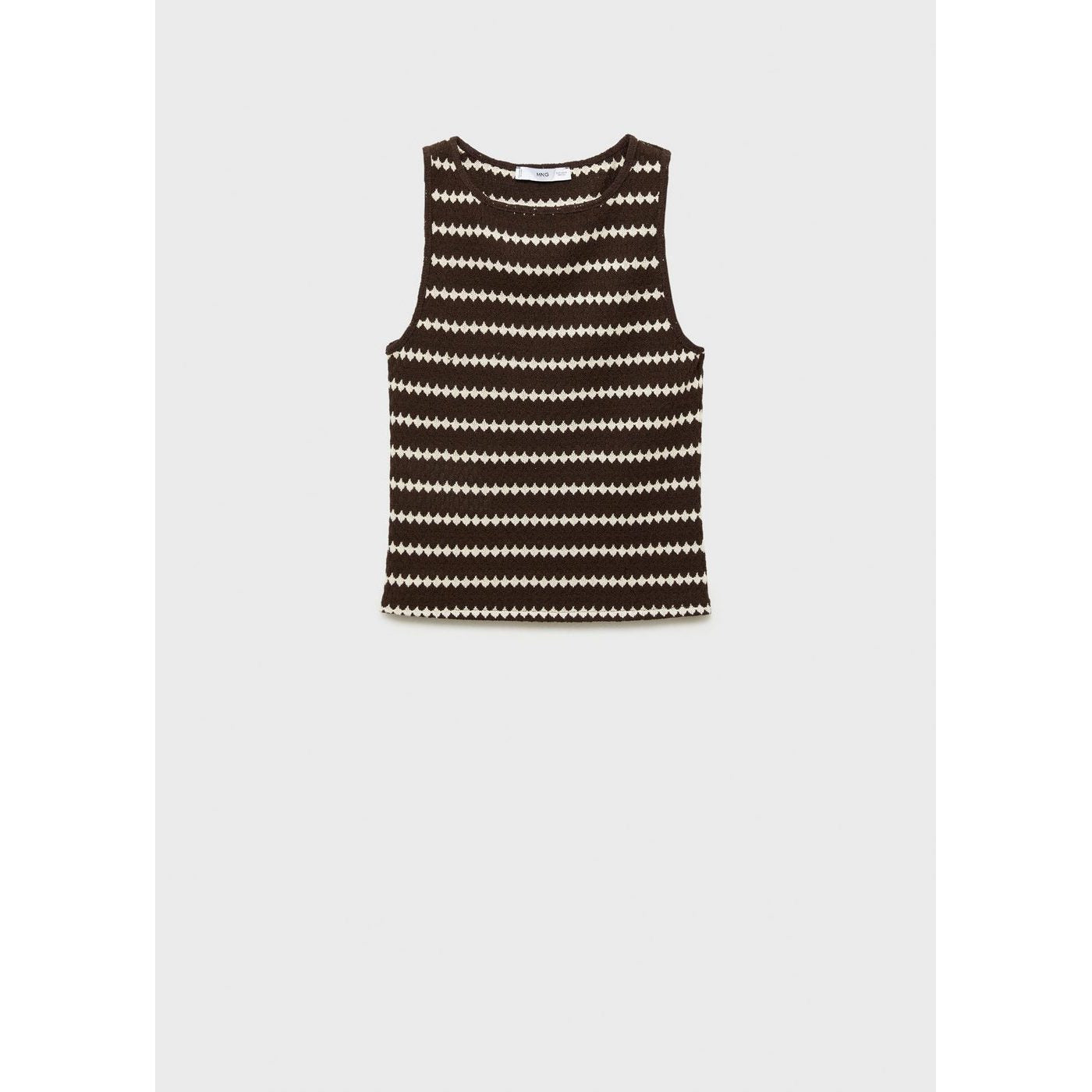 Top Maille En Imprimé Géométrique