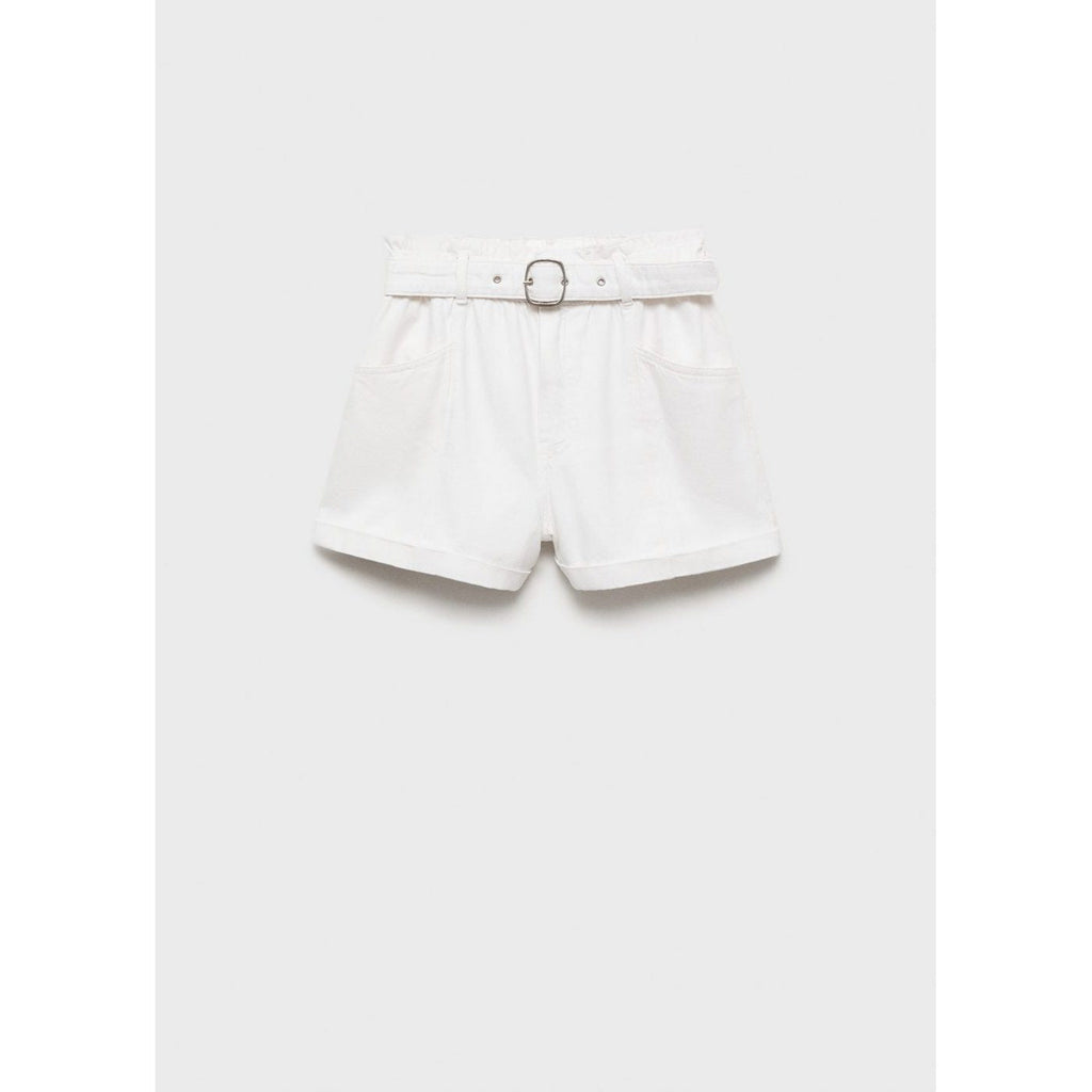 Shorts Paperbag Avec Ourlet Retroussé Et Ceinture