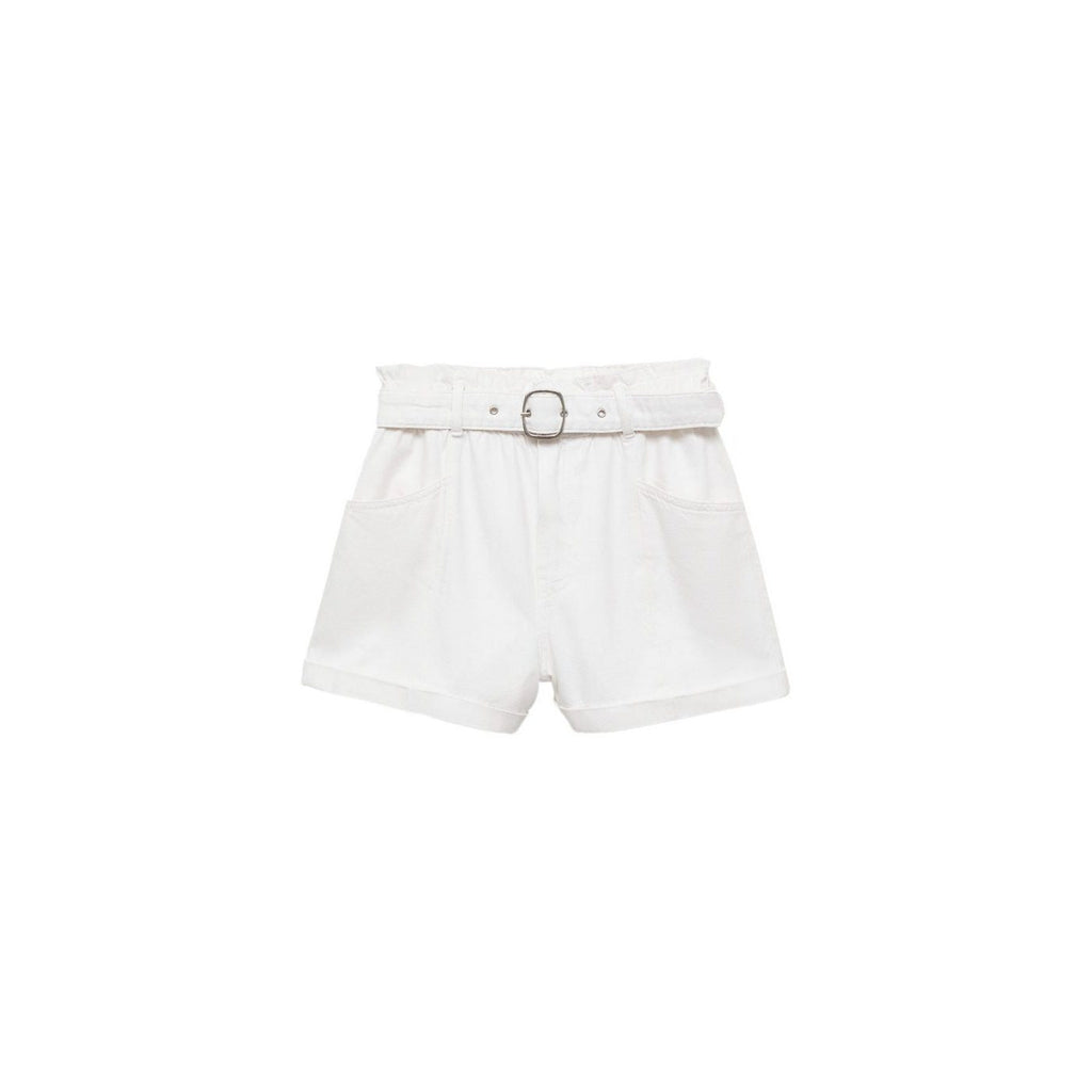 Shorts Paperbag Avec Ourlet Retroussé Et Ceinture