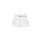 Shorts Paperbag Avec Ourlet Retroussé Et Ceinture