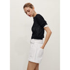 Shorts Paperbag Avec Ourlet Retroussé Et Ceinture