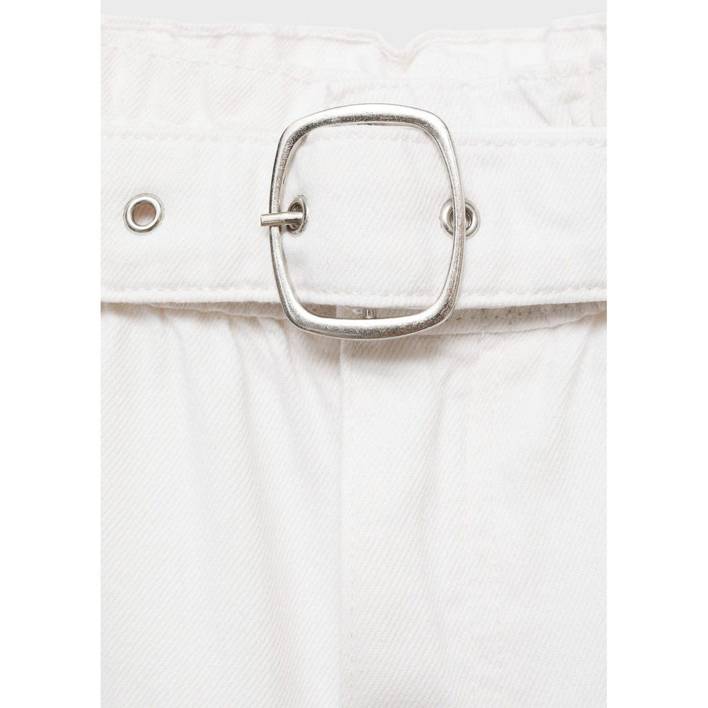 Shorts Paperbag Avec Ourlet Retroussé Et Ceinture