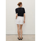 Shorts Paperbag Avec Ourlet Retroussé Et Ceinture