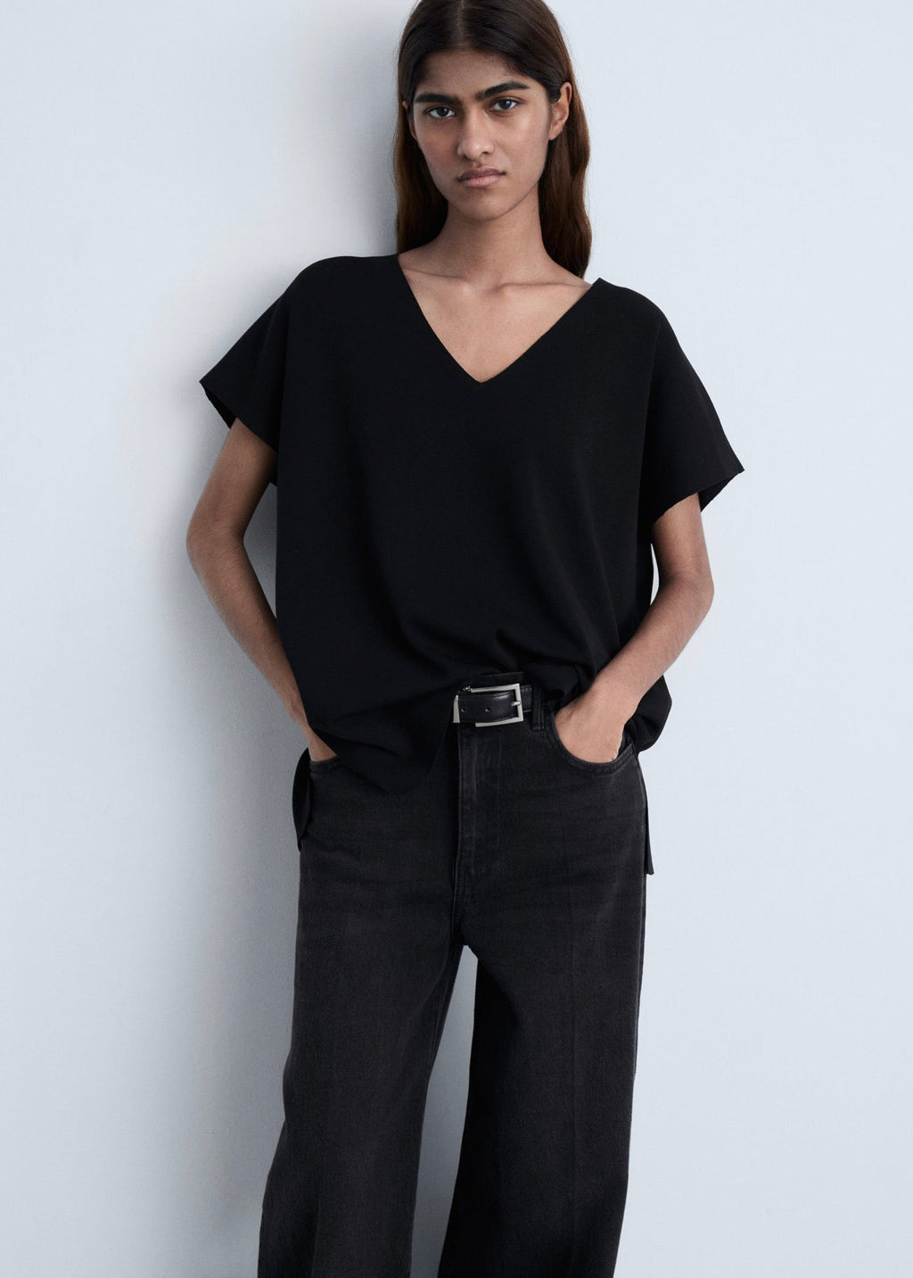 Top En Maille Col V
