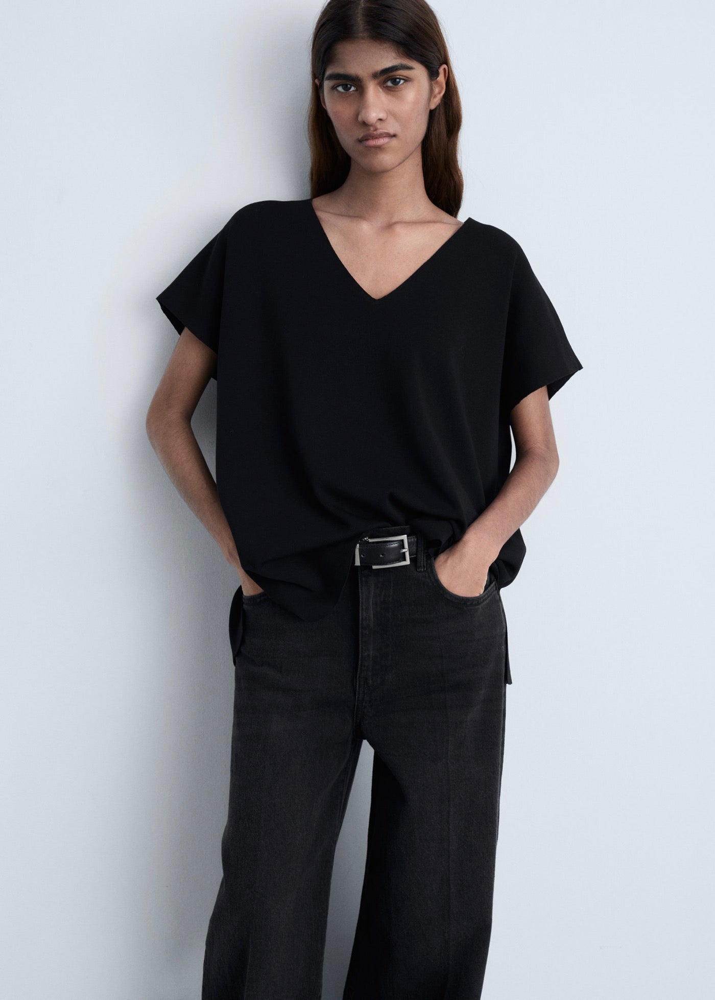 Top En Maille Col V