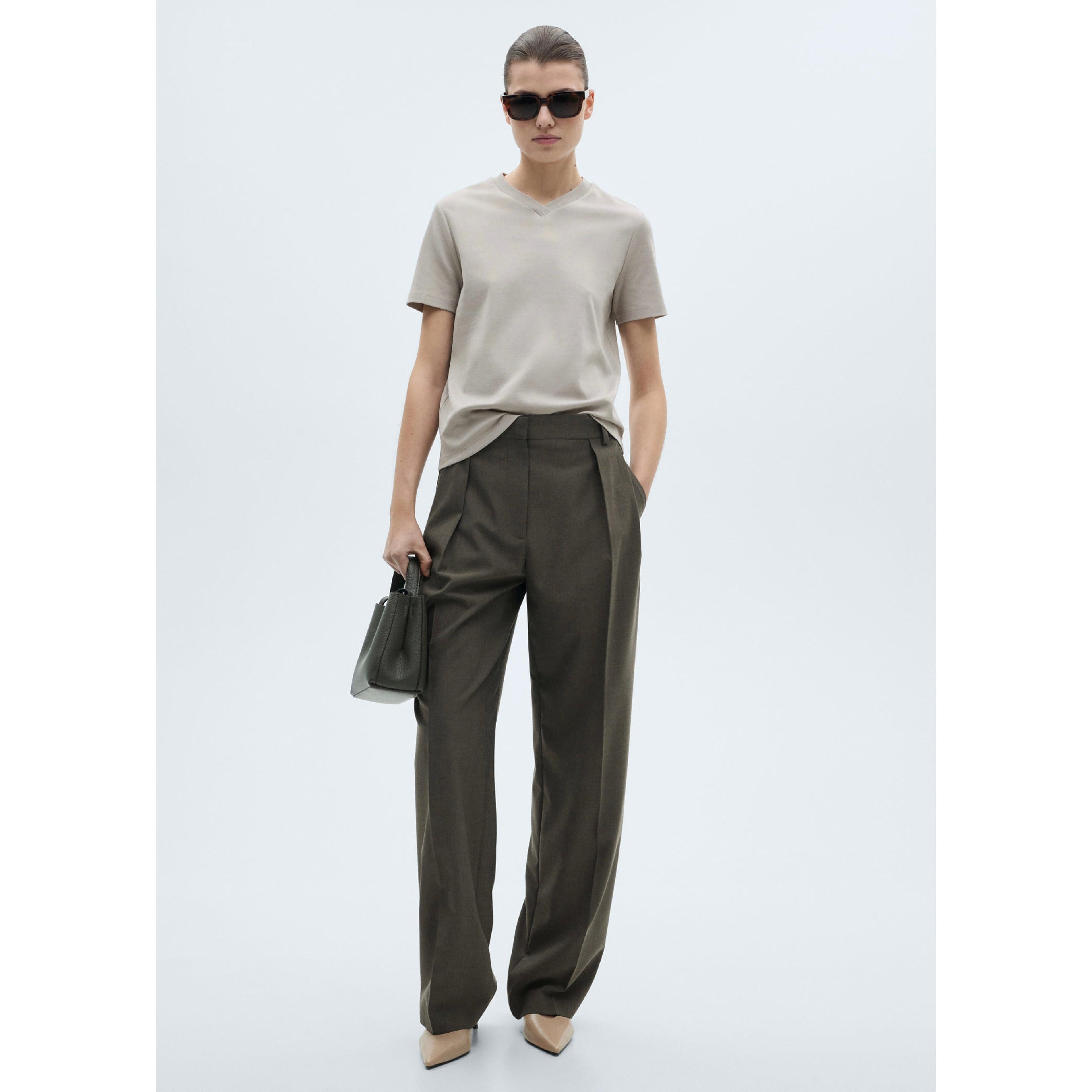 T-Shirt Coton Col En V