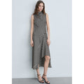 Robe Asymétrique Imprimé À Rayures