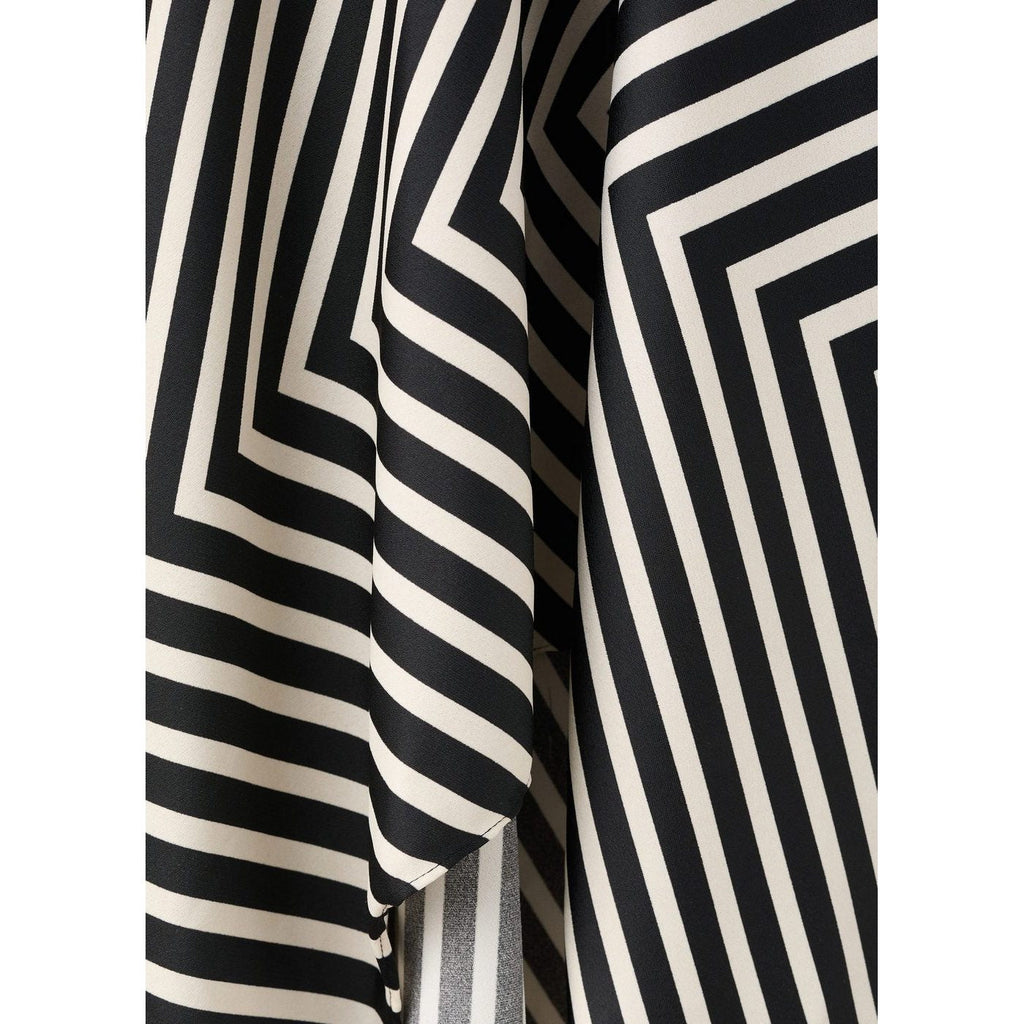 Robe Asymétrique Imprimé À Rayures