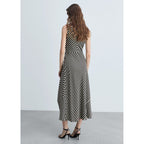 Robe Asymétrique Imprimé À Rayures