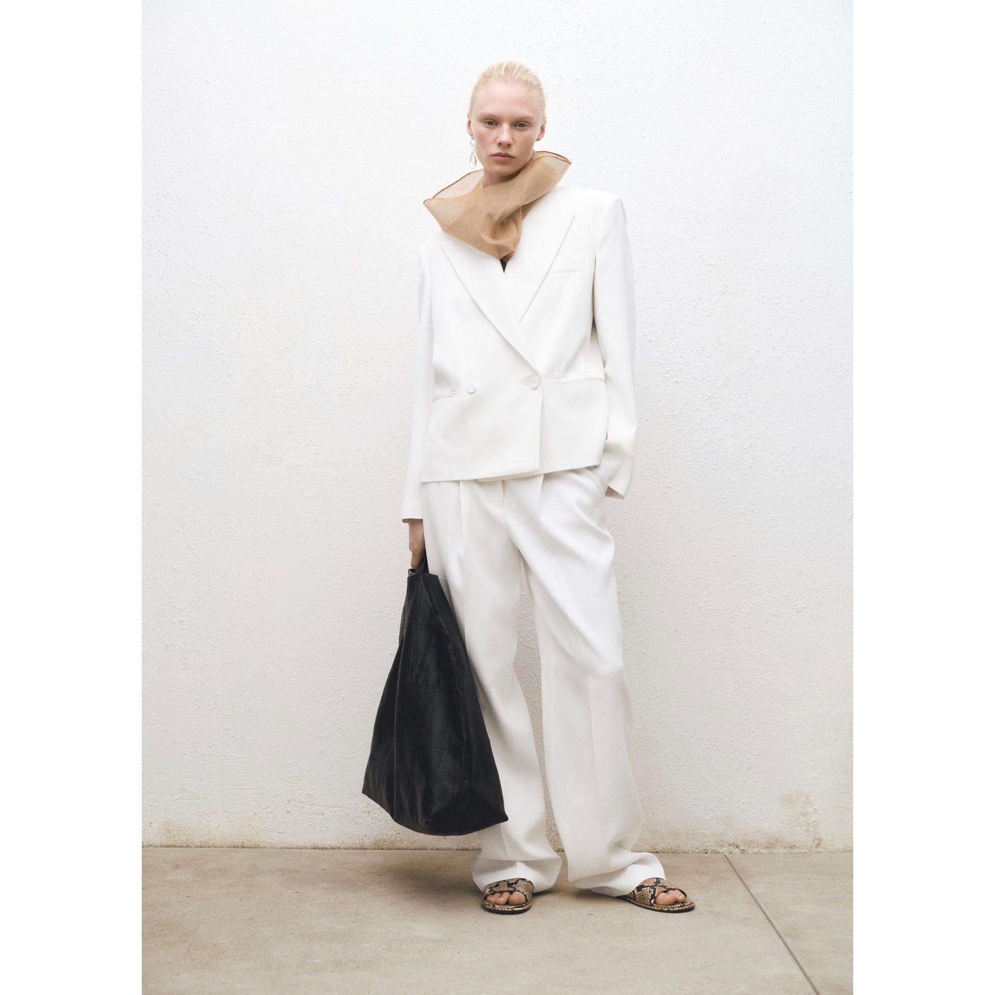 Veste Costume Oversize Double Boutonnage