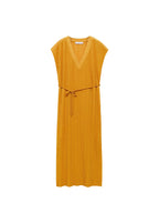 Robe Plissée Ceinture