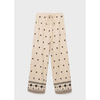 Pantalon Droit Brodé