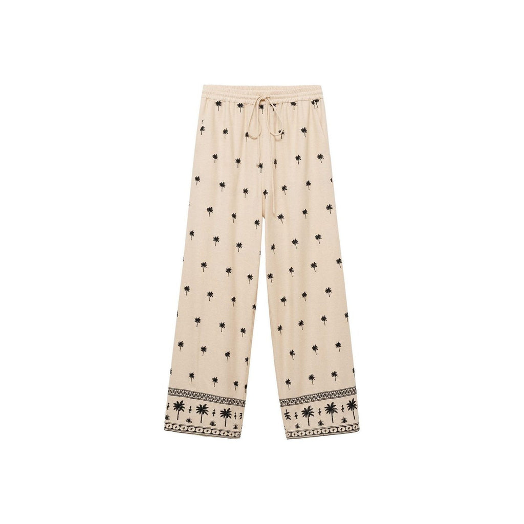 Pantalon Droit Brodé