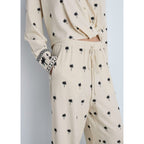 Pantalon Droit Brodé
