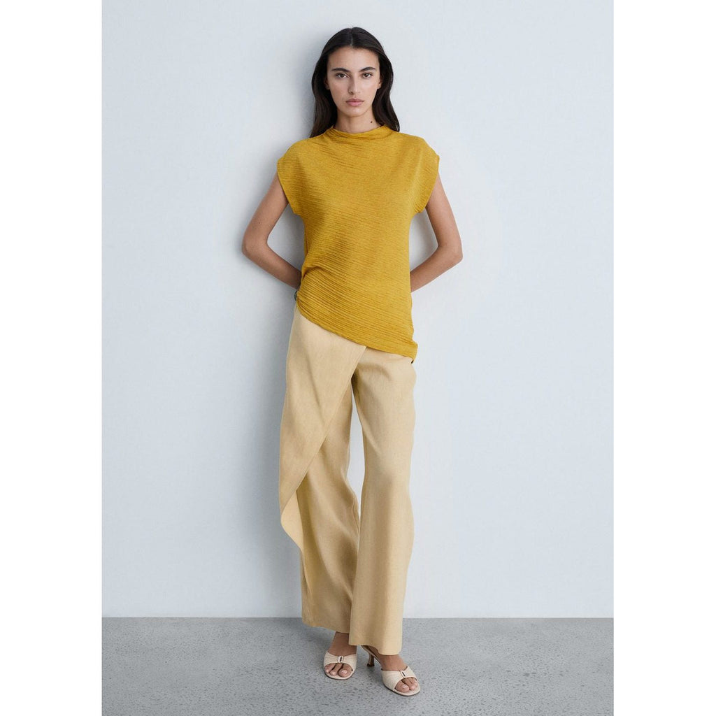 Pantalon Croisé Lin