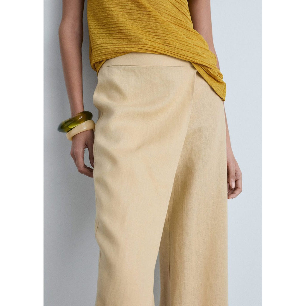 Pantalon Croisé Lin
