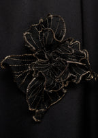 Robe Satinée Maxi-Fleur