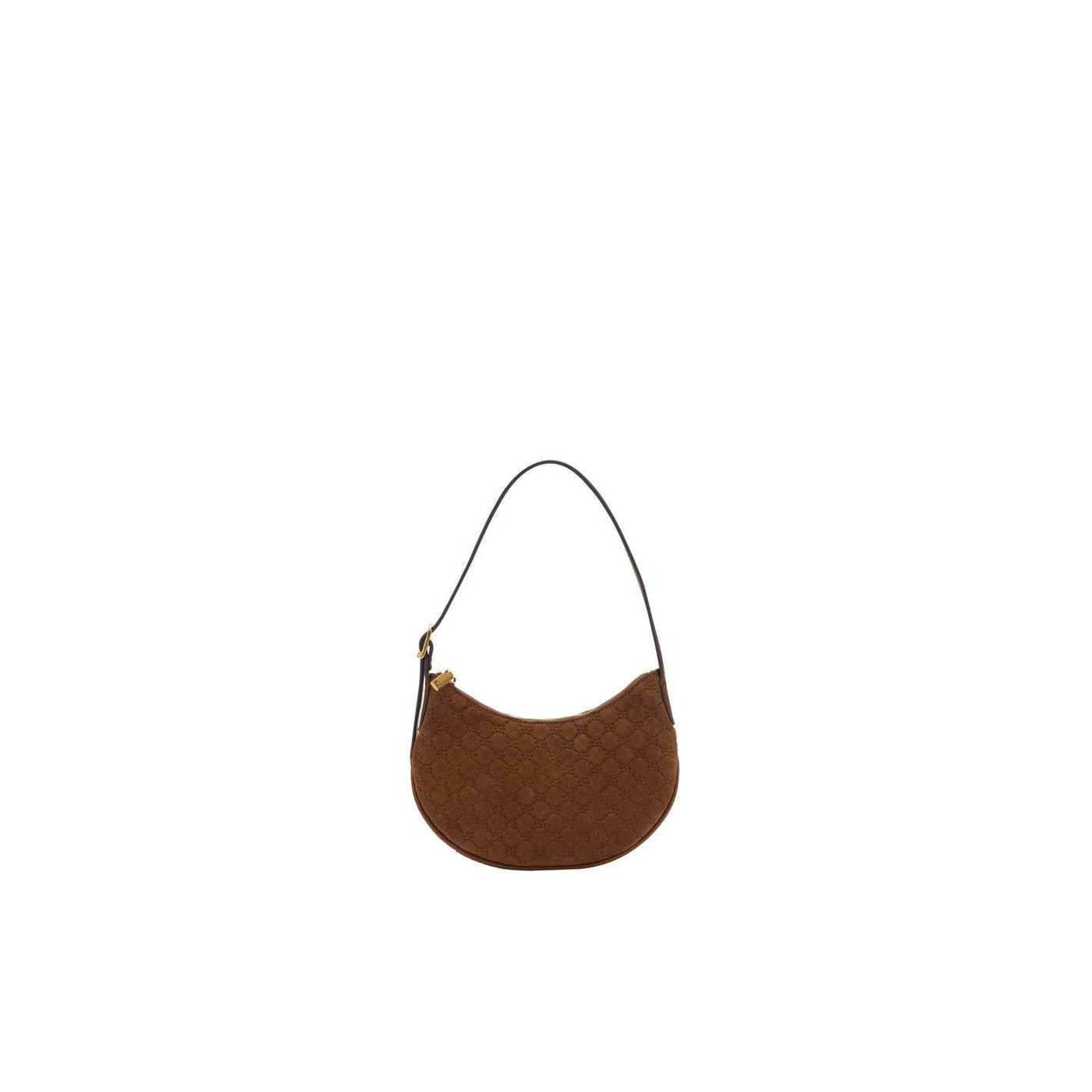 Sac Porté Épaule Suède Imprimé Logo