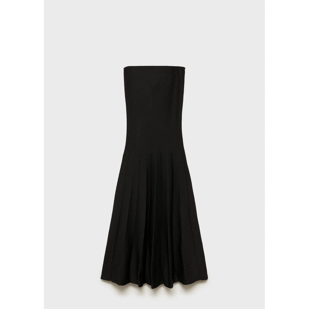 Robe Maille Évasée Bustier