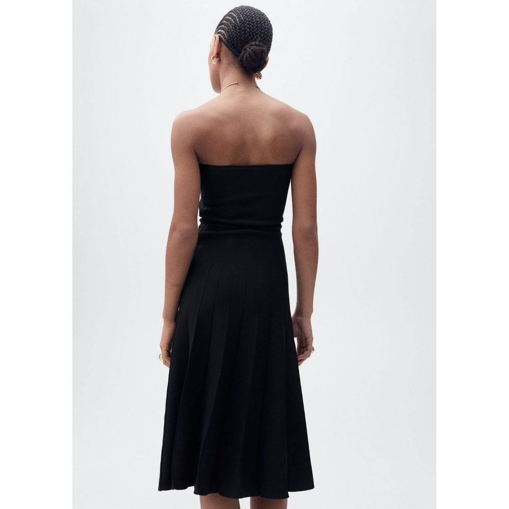 Robe Maille Évasée Bustier