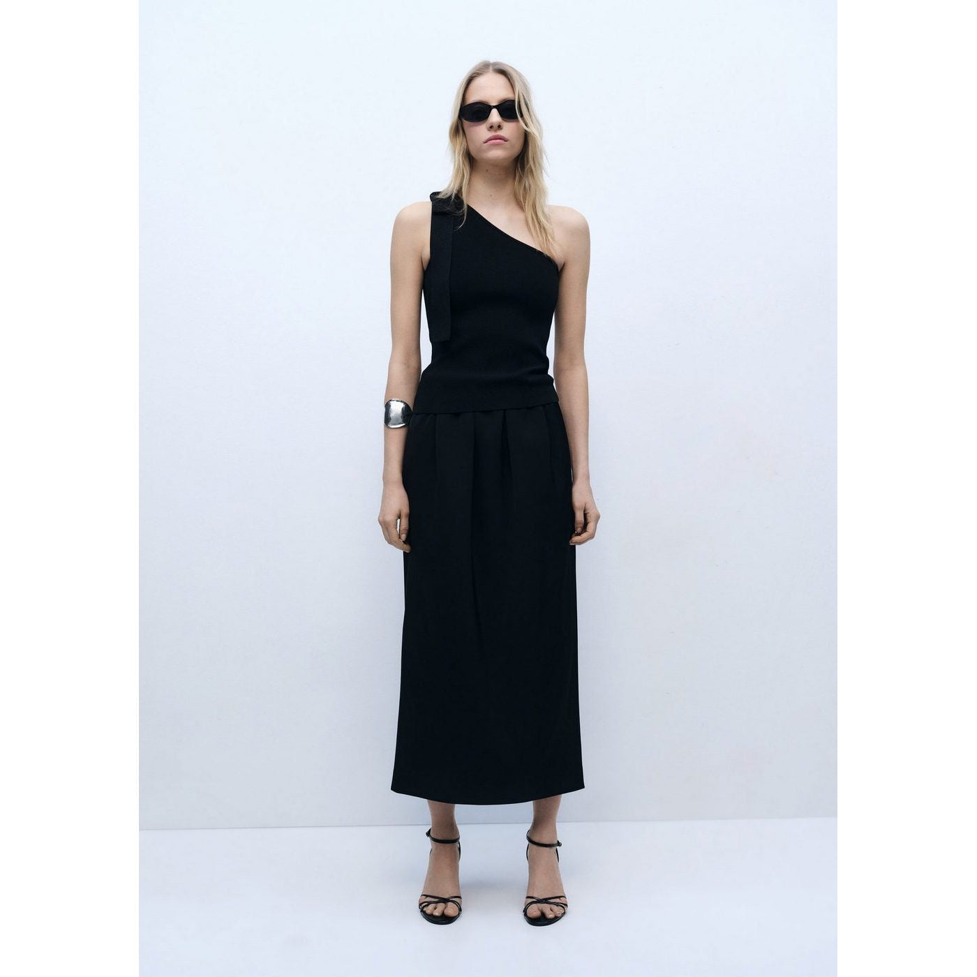 Top Maille Asymétrique