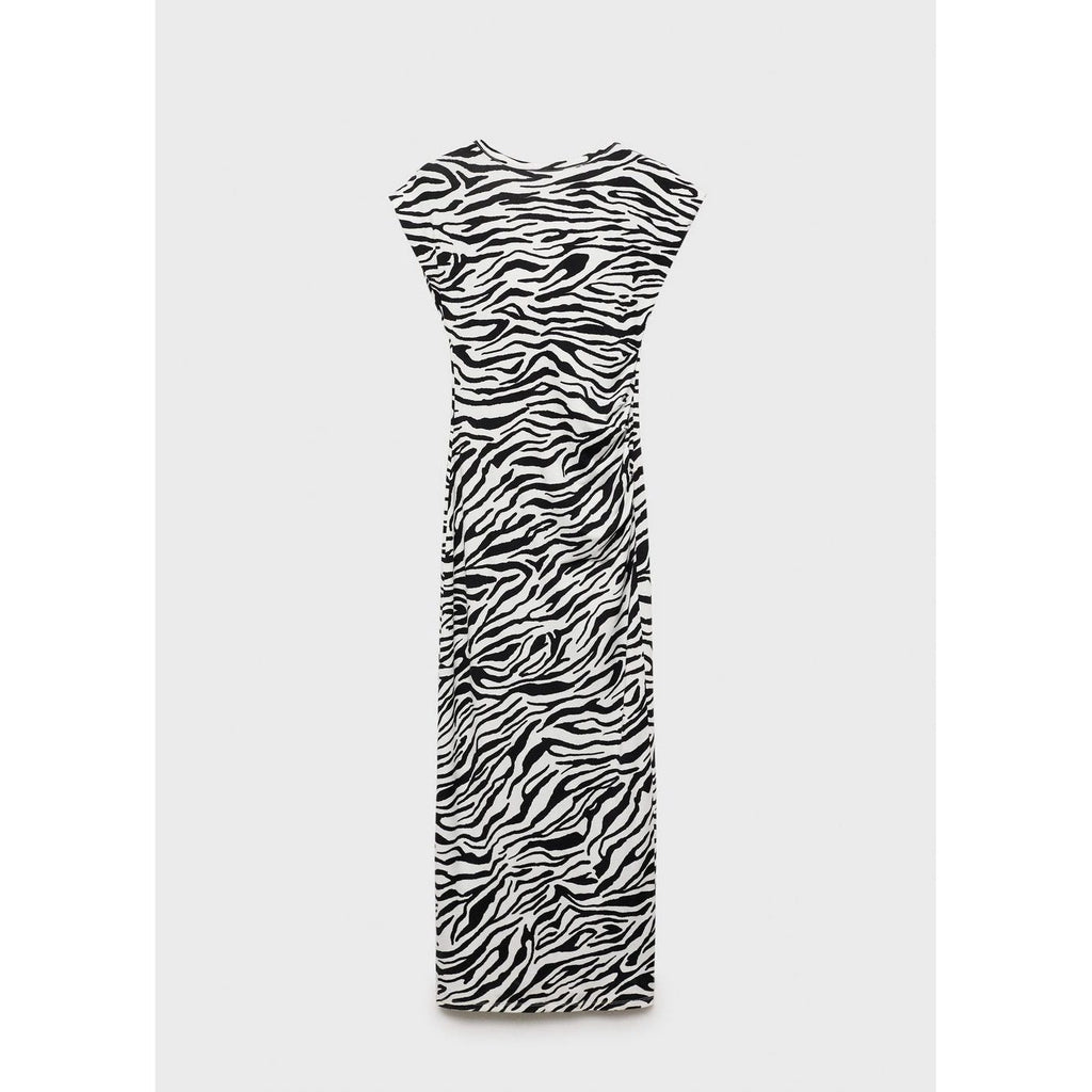 Robe Midi Ajustée Zèbre