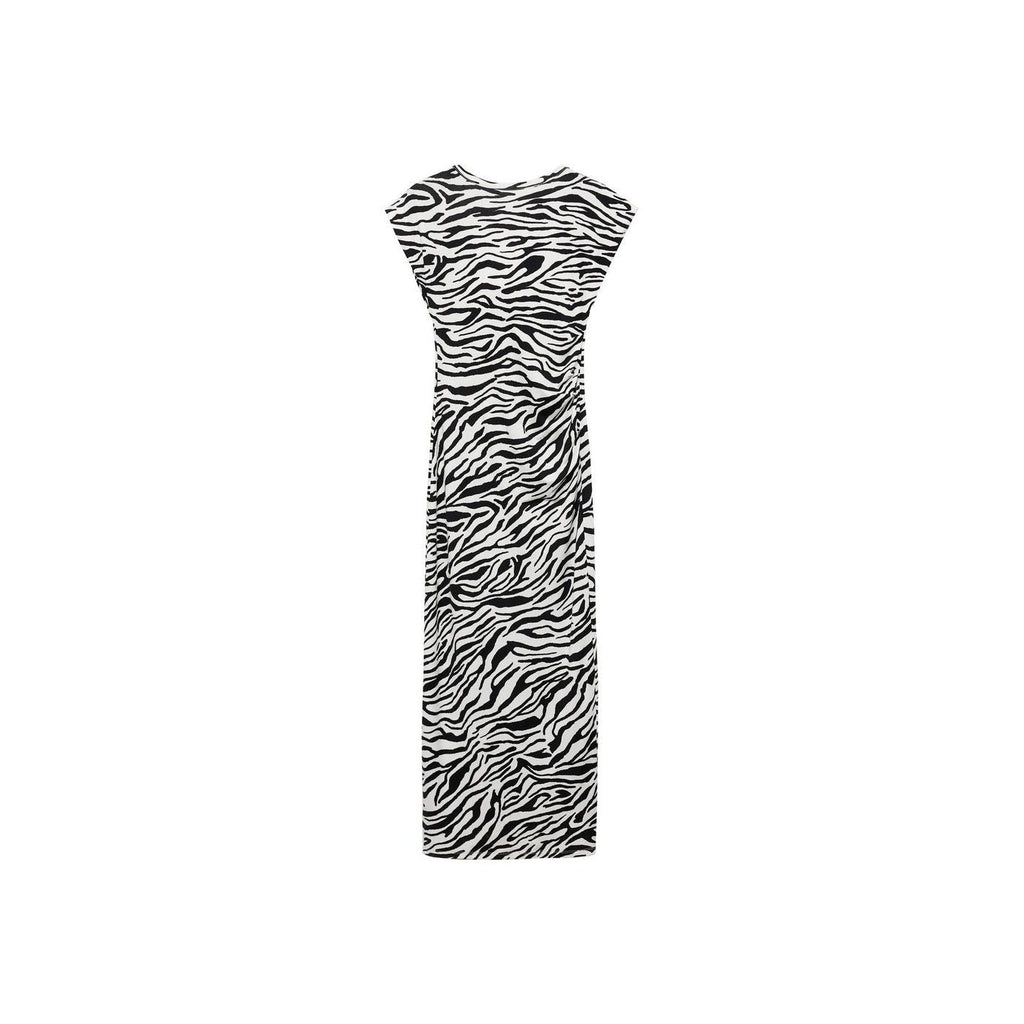 Robe Midi Ajustée Zèbre