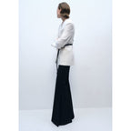 Pantalon Costume Maxi Wideleg