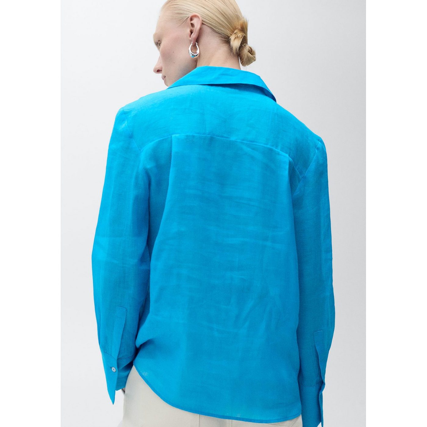 Chemise Ramie Boutons Dissimulés