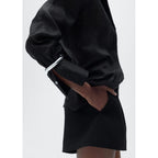 Chemise Ramie Boutons Dissimulés