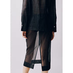 Chemise Ramie Boutons Dissimulés