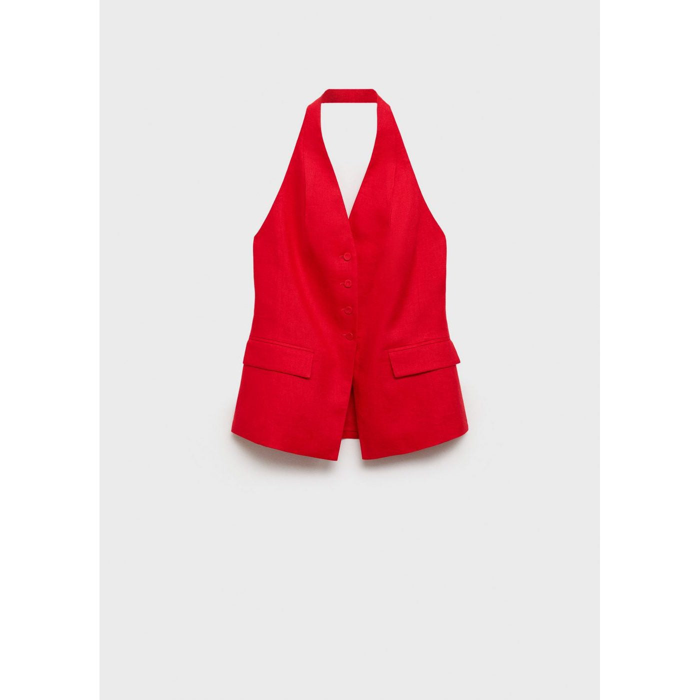 Gilet Costume Emmanchures Américaines Lin