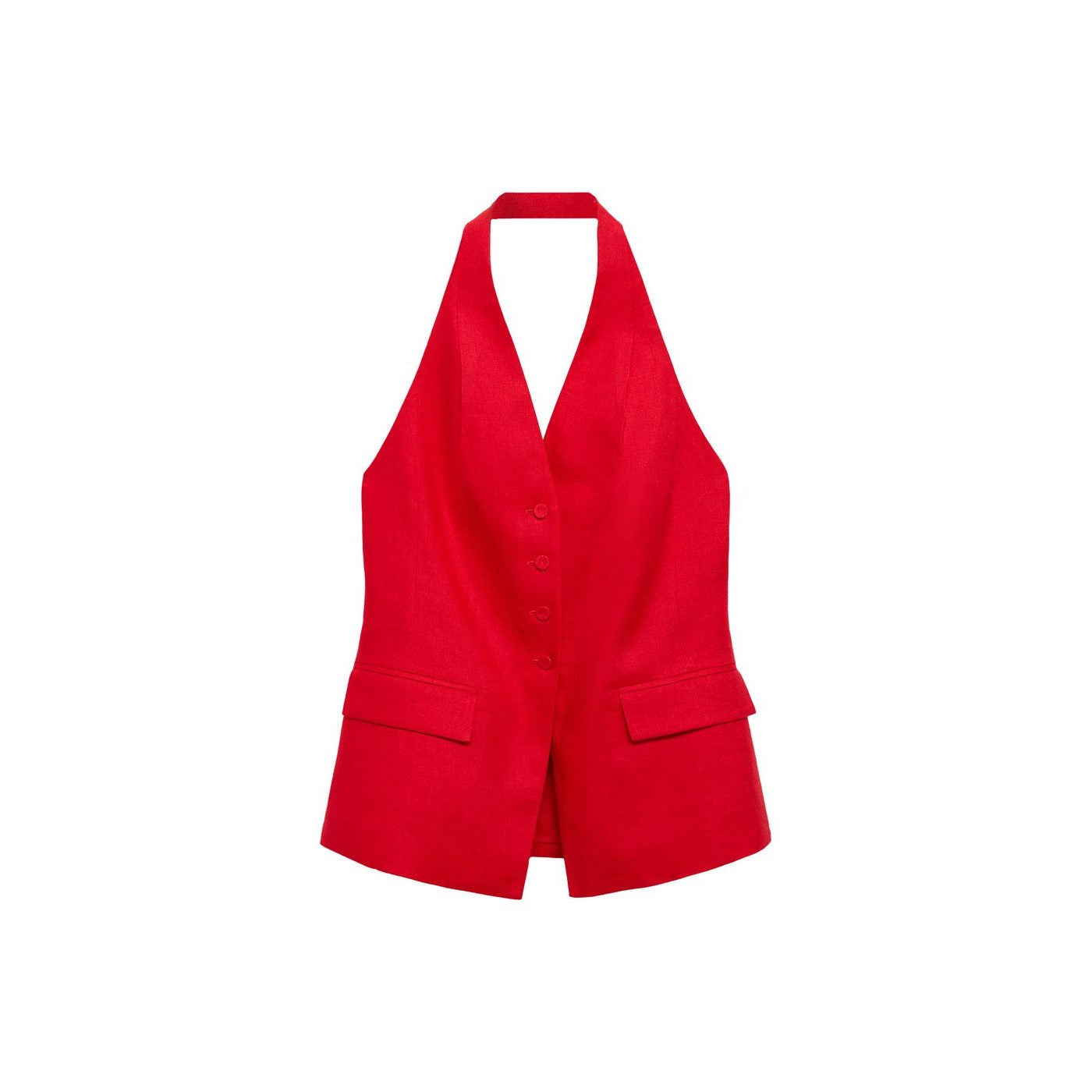 Gilet Costume Emmanchures Américaines Lin