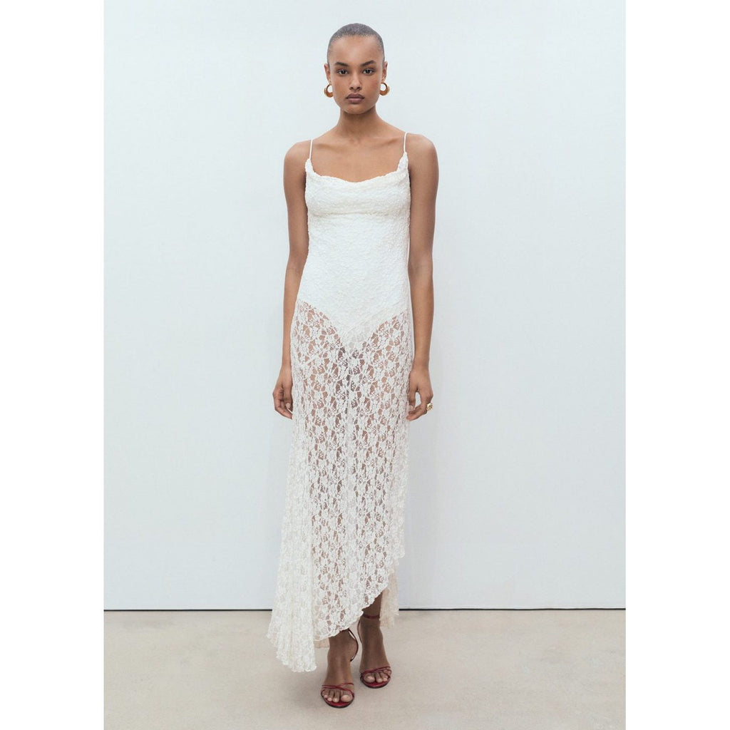 Robe Dentelle Col Bénitier