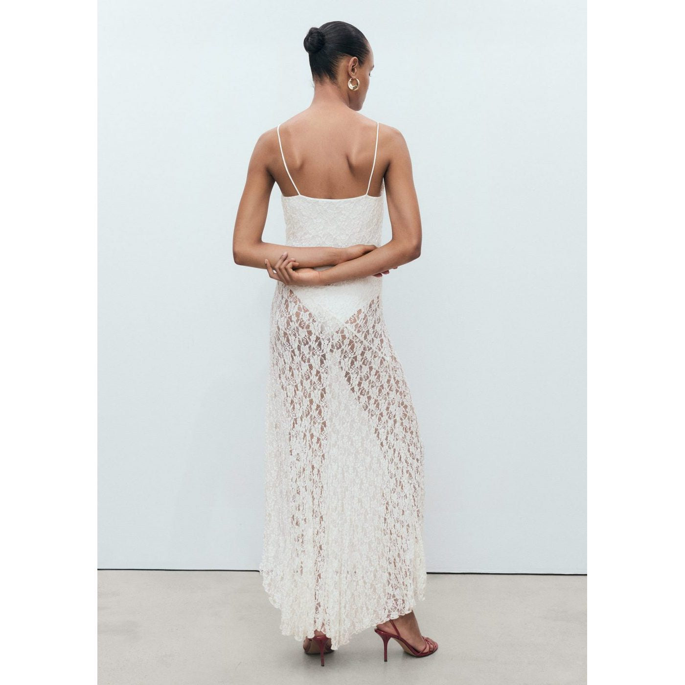 Robe Dentelle Col Bénitier
