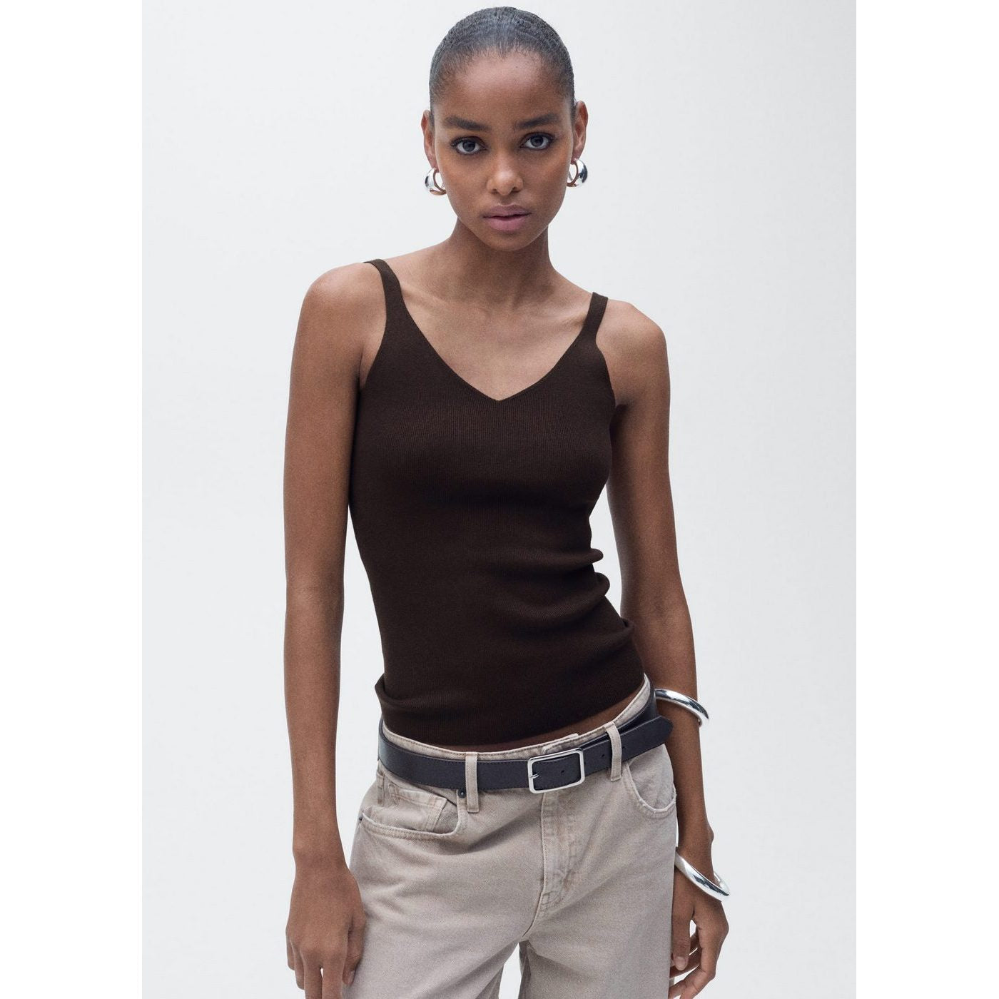Top En Maille Col V