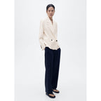 Blazer Double Boutonnage Contrasté