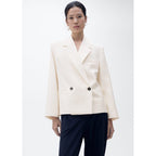 Blazer Double Boutonnage Contrasté