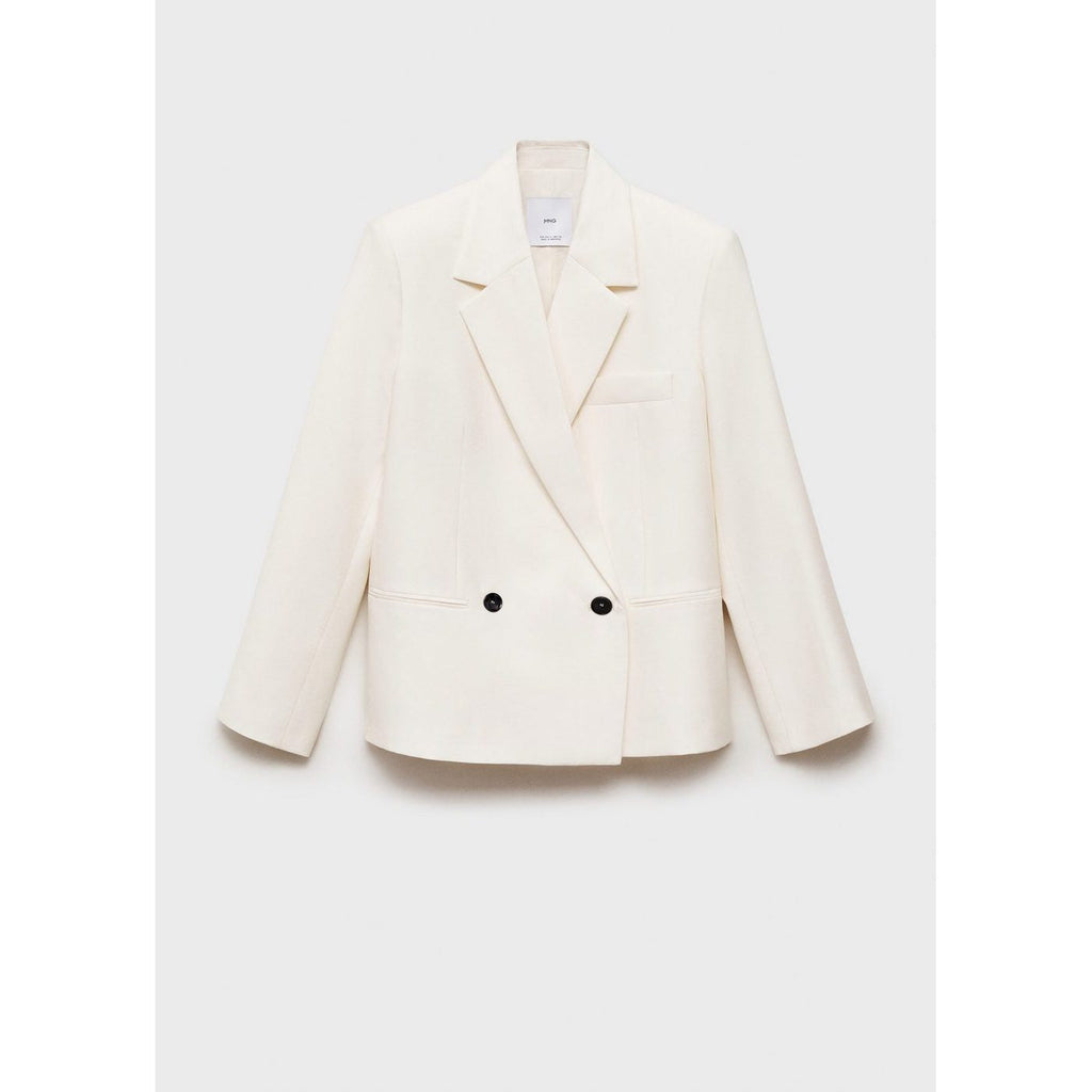 Blazer Double Boutonnage Contrasté