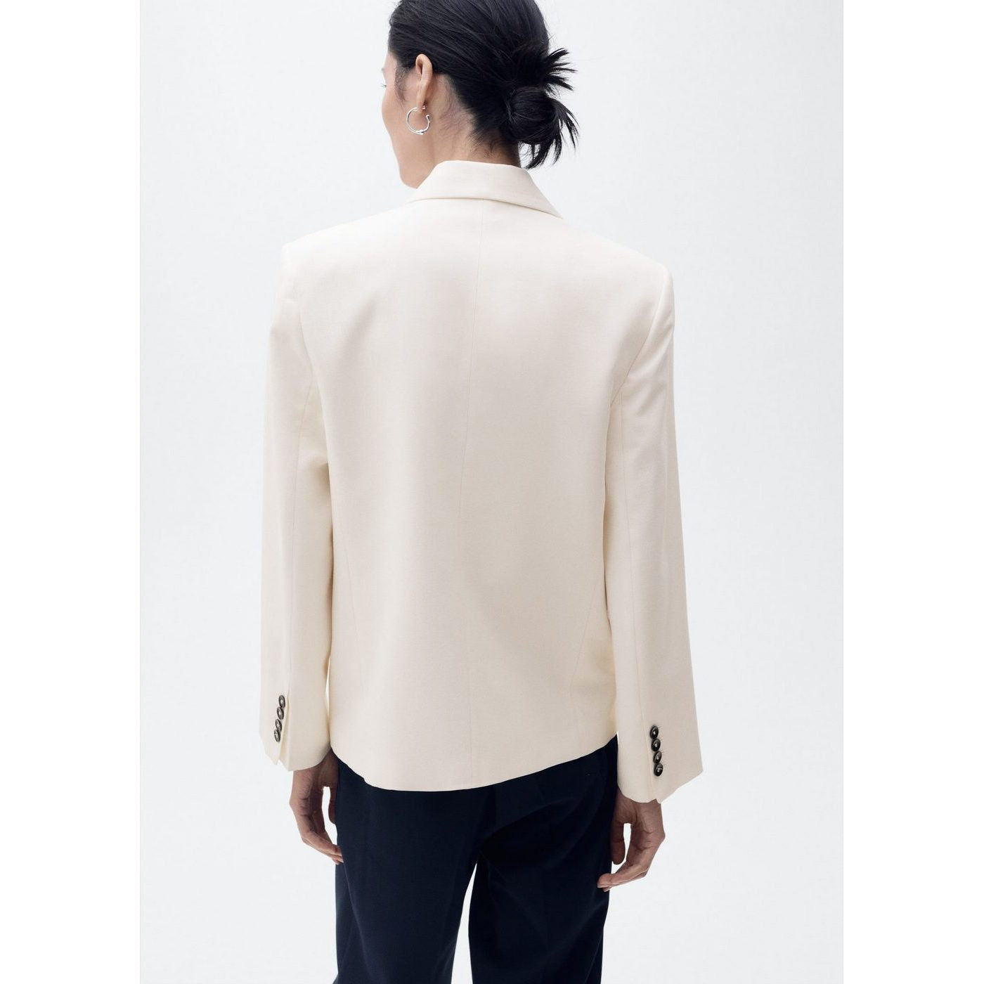 Blazer Double Boutonnage Contrasté
