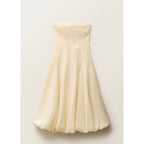 Robe En Lin Bas Bouffant