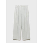 Pantalon De Costume Droit Lin Mélangé